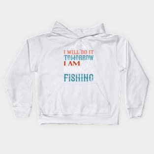 I Will Do It Tomorrow Kids Hoodie